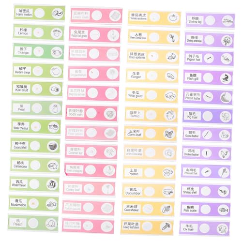 FRCOLOR 48個の動植物標本付き子供用顕微鏡スライド 学びながら楽しむ生物