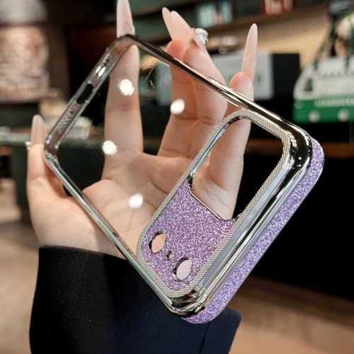 Coque de protection caméra pour iPhone 17 Pro Max antichoc transparente violette