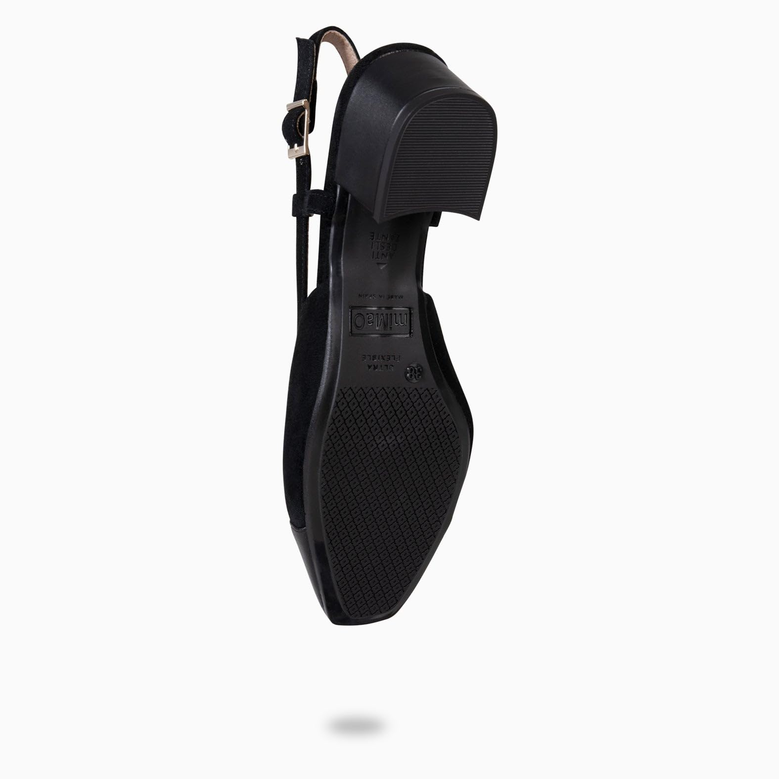 miMaO. Zapatos Destalonados con Puntera de Piel. Fabricado en España