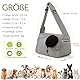 ALLSOPETS Hundetasche Tragetuch Hund Schultertasche Katzentragetasche Haustiere Tasche für Katzen und Hunde Geeignet für Haustiere innerhalb von 5 kg (Hellgrau)