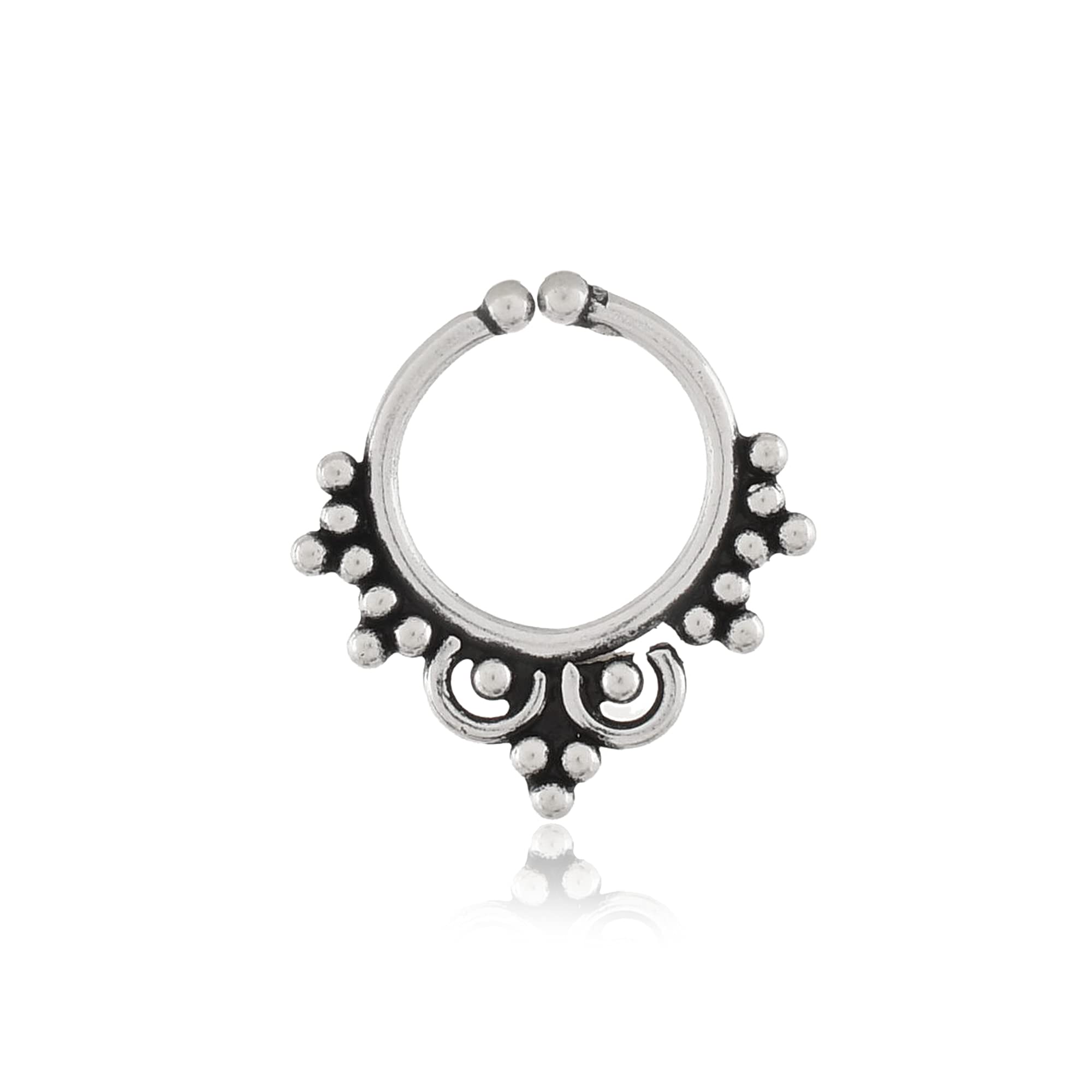 See full amazon price history chart for NEMICHAND JEWELS Pure 925 Sterling Silver Septum Nose Rings For Women - Non Pierced nose (SS-NR-02) NEMICHAND JEWELS Pure 925 Sterling Silver Septum Nose Rings For Women - Non Pierced nose (SS-NR-02) (B09DZ373LS) Amazon Price History, Amazon Price Tracker