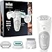 Produktbild Braun Silk-épil 5 Epilierer Damen für Haarentfernung / Haarentferner, Aufsätze für Rasierer, Trimmer und Massage für Körper, Tasche, 5-625, weiß/grau