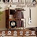 Faesun 3 Tier Record Player Stand, Flip Top Record Player Table Holds up to 300+ Albums, Large Mid Century Turntable Stand, Record Storage Cabinet for Speakers, for Living Room Bedroom, Rustic