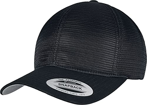 Flexfit Unisex YP Classics 360 OMNIMESH Cap Baseballkappe, Black, one Size