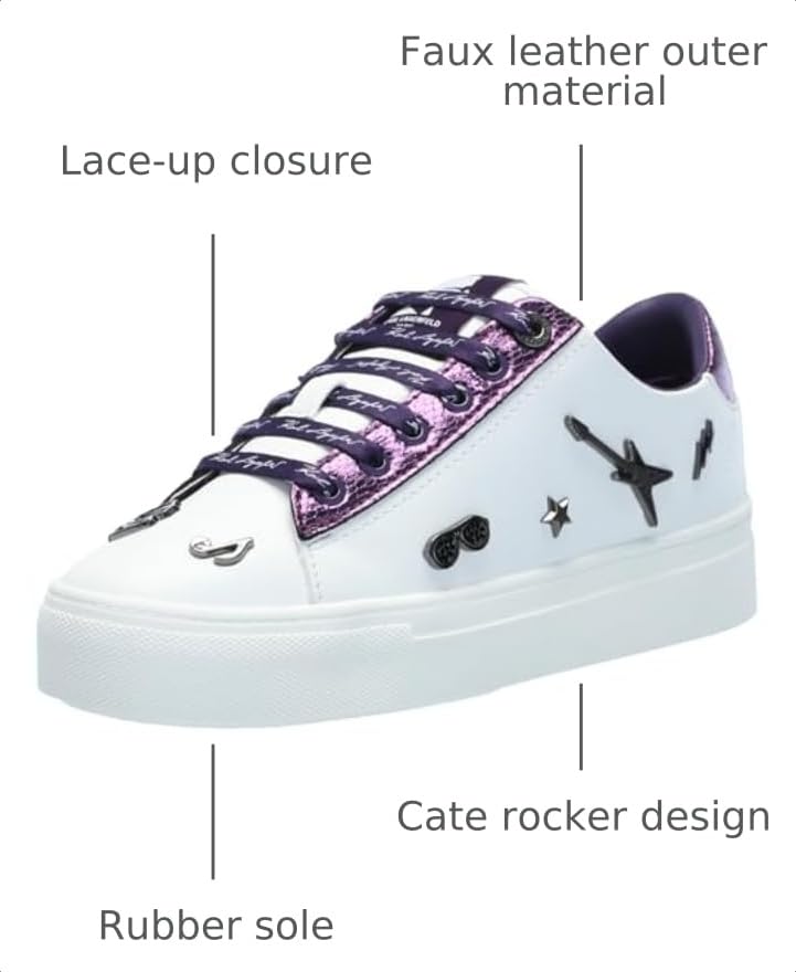 Image of Karl Lagerfeld Women's Cate Pins Lace Up Sneaker