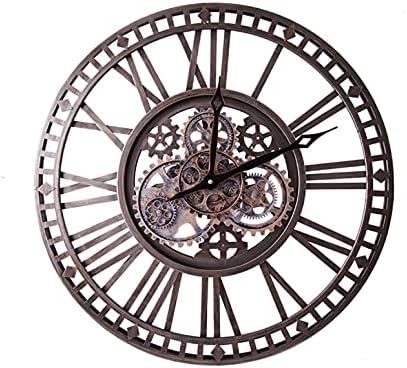Grande horloge murale silencieuse à engrenages pour décorer sans aucun bruit de tic-tac
