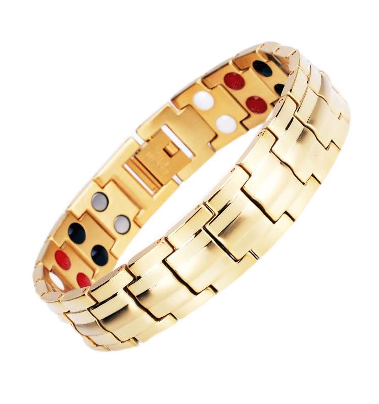 Charismatic Care Double Ton Bio Energy Titanium Magnetic Bracelet (Gold) (B0CZ4KT27K) Amazon Price History, Amazon Price Tracker