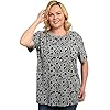 Disney-Womens-Plus-Size-T-Shirt-Minnie-Mouse-Print Disney Womens Plus Size T-Shirt Minnie Mouse All Over Print (Heather Grey, 3X)
