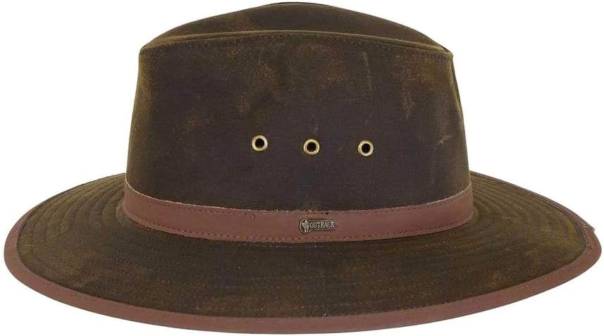 Outback Trading Company Men's 14905 Deer Hunter UPF 50 Waterproof Breathable Cotton Oilskin Outdoor Hat