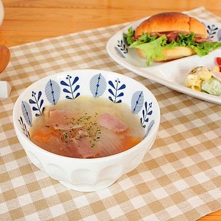Amazon.co.jp: 北欧風 リーフ カフェオレボウル(洋食器 カフェオレ