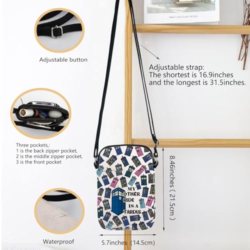 Doctor Inspire Crossbody Bag Police Box Tour Shoulder Bag Policeman Box Doctor Theme Merchandise2