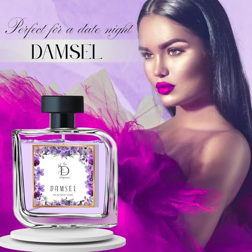 Image of Dionii DAMSEL Womens Eau De Parfum Perfume | Long Lasting Vanilla Fragrance With Apricot & Ylang Ylang, 100 ML