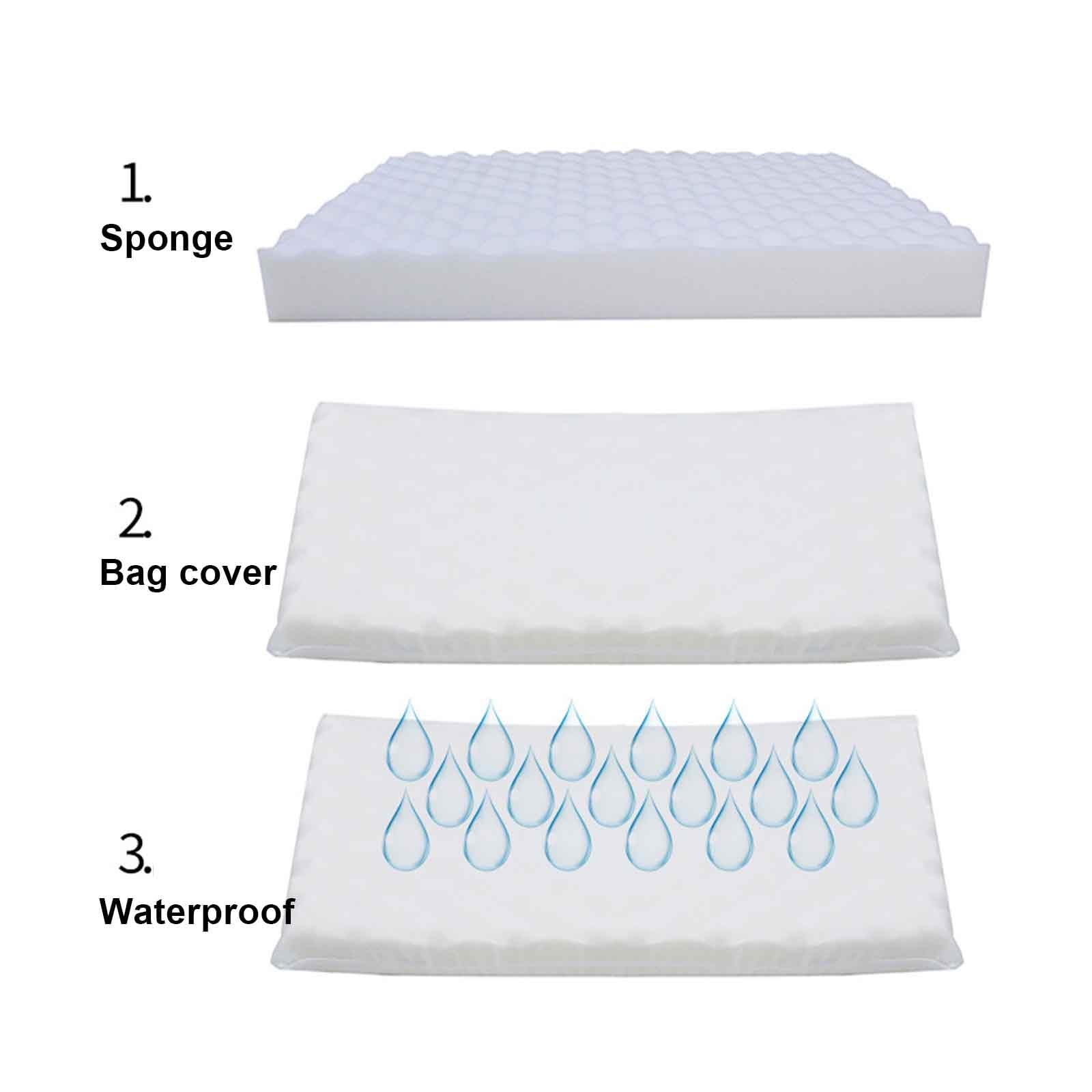 Cama ortopédica de Espuma viscoelástica for Mascotas(Royal Blue,XL)