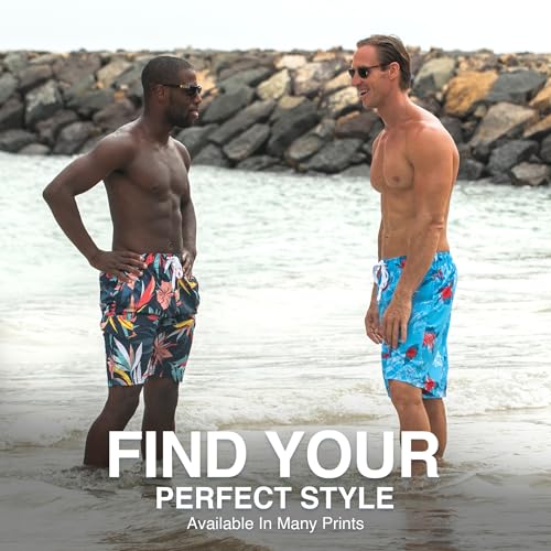 Image of Kanu Surf Men's Big Viper Extended Size Stripe Swim Trunk