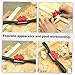 DIYEAH Woodworking Hand Planer Large Adjustable Thickness Double Screw Spokeshave Tool with Hardened Blades for Smooth Precise Wood Shaving and Edge Trimming Manual Wood Shaver for