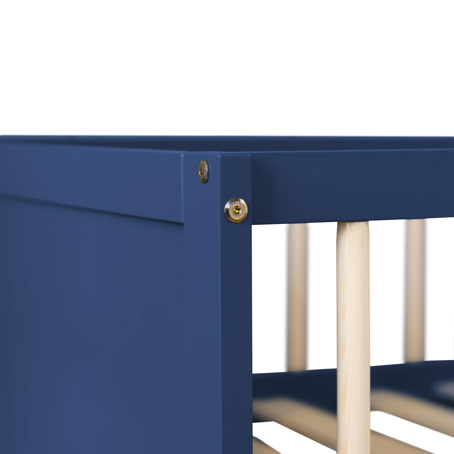 Happy Garden Cama Infantil Adam, tamaño 190x90cm, con somier Estructura de Madera Azul Oscuro, fácil de Montar Una excelente opción para Crear un Dormitorio Infantil Alegre y Acogedor.