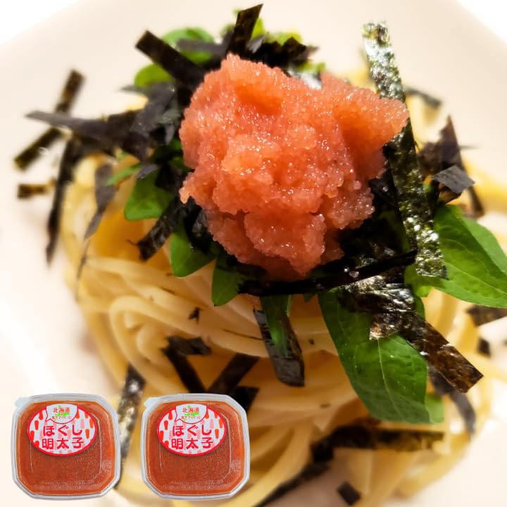 丸鮮道場水産 北海道 噴火湾産の真子で作った ほぐし明太子(150g)｜ 北海道産 国産 減塩 たらこ 辛子明太子 スパゲティ お中元 業務用