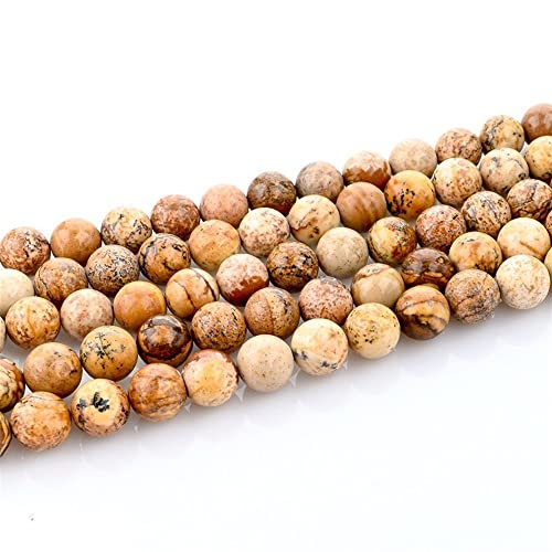 MAZEJO Bild Runde Perlen Naturperlen Lose Perlen Armband Buddha Perlen Halskette Ohrringe 1St (Color : Picture, Size : 6mm) Cover