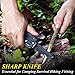 RoverTac Multitool Pocket Knife Tactical Camping Survival Knife Gifts for Men Dad Husband 18 in 1 Multi Tool Knife Pliers Scissors Saw Corkscrew 9-Pack Screwdrivers with Safety Lock and Nylon Sheath