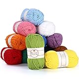 Yarn for Crocheting Knitting Yarn 12 Skein Multicolor