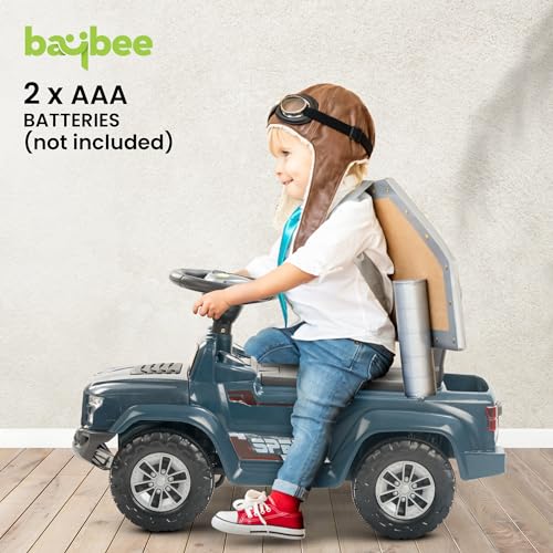 BAYBEE Baby Ride On Car for Kids, Push Jeep with Music & LED Light | Toddlers Ride On Car with Backrest & Storage Basket, Kids Car to Drive 1 to 4 Years Old Boys & Girls (Roady Dark Blue) 2 518ZiHSXX5L