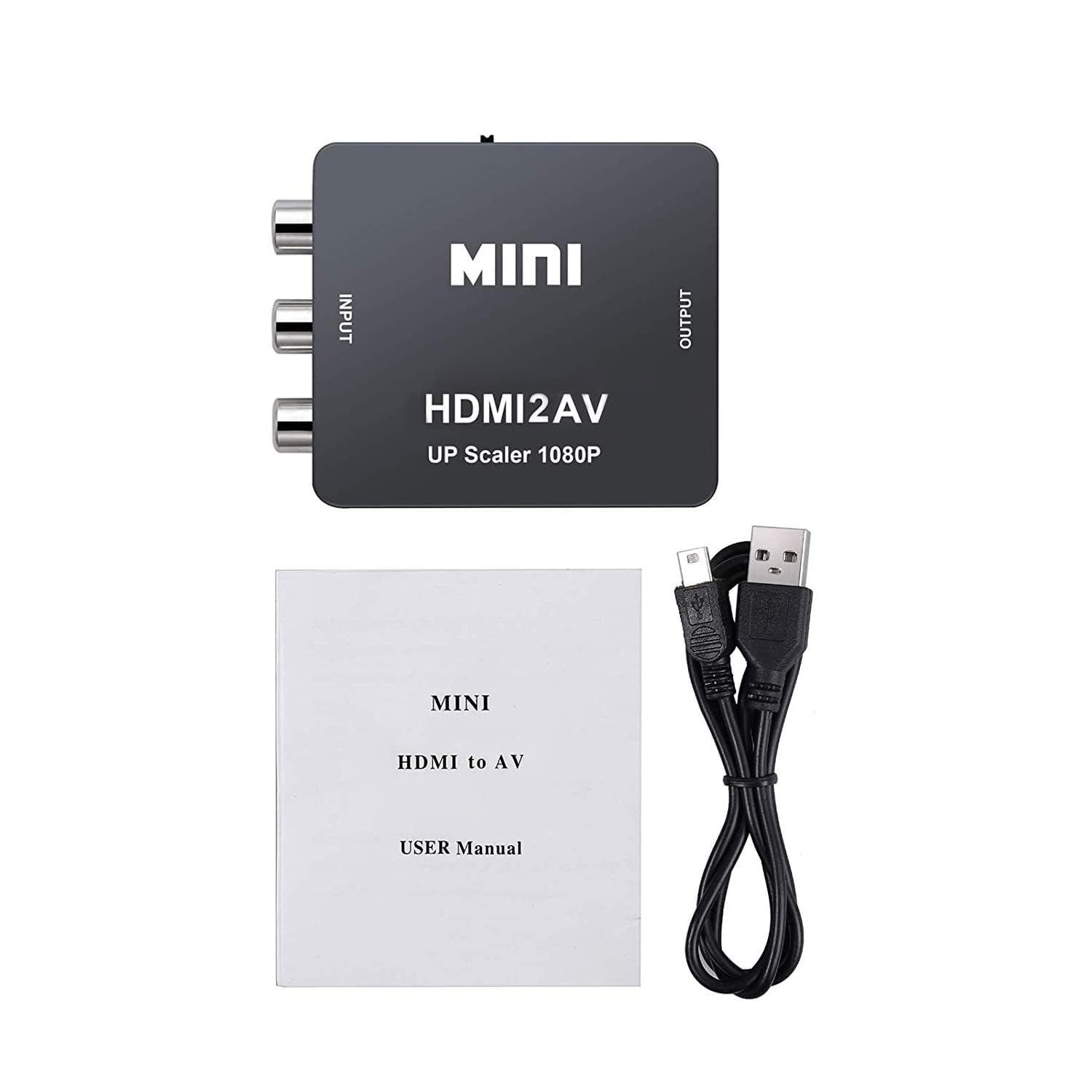 Adapter HDMI na RCA, HDMI na AV CVBS kompozytowy konwerter audio wideo do nowego PS4 Xbox Android TV Box laptopa Chromecast DVD kamera do starego monitora telewizyjnego