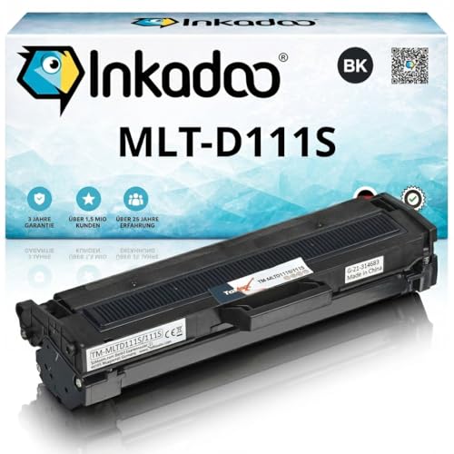 Inkadoo Kompatibel Toner für Samsung MLT D111S / ELS Samsung Xpress M2020 M2020W M2021 M2021W M2022 M2022W M2026 M2026W M2070 M2070F M2070FW M2070 Series M2070W M2071FH M2071FW