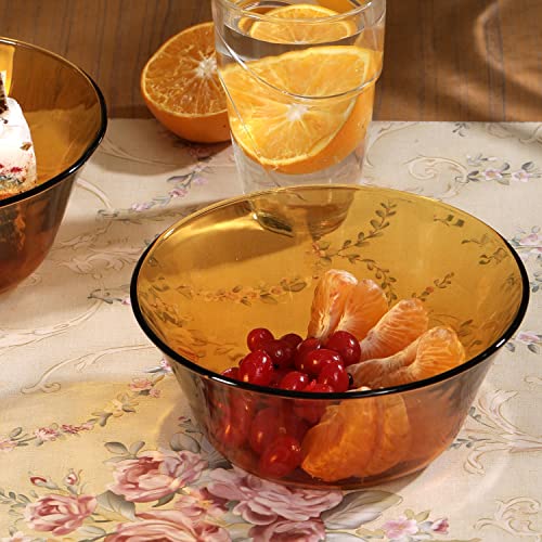 Image of Duralex LYS Amber Table Bowl 17 cm 6 Pcs - 910 ML (2007DF /6), Medium