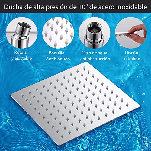 El mejor review de Regaderas para baño cuadradas que puedes comprar esta semana. 20 Imagen adicional