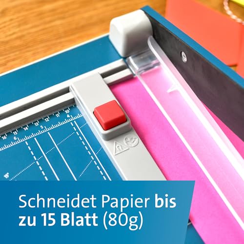 Dahle 533 Schneidemaschine (Bis DIN A4, 15 Blatt Schneidleistung) blau