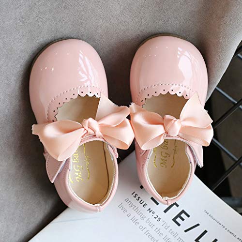 Baby Girl Mary Jane Infant Princess Sparkly Lightweight Soft Sole Prewalker Toddler Girls Shoes with Bow Ballet Shoes4