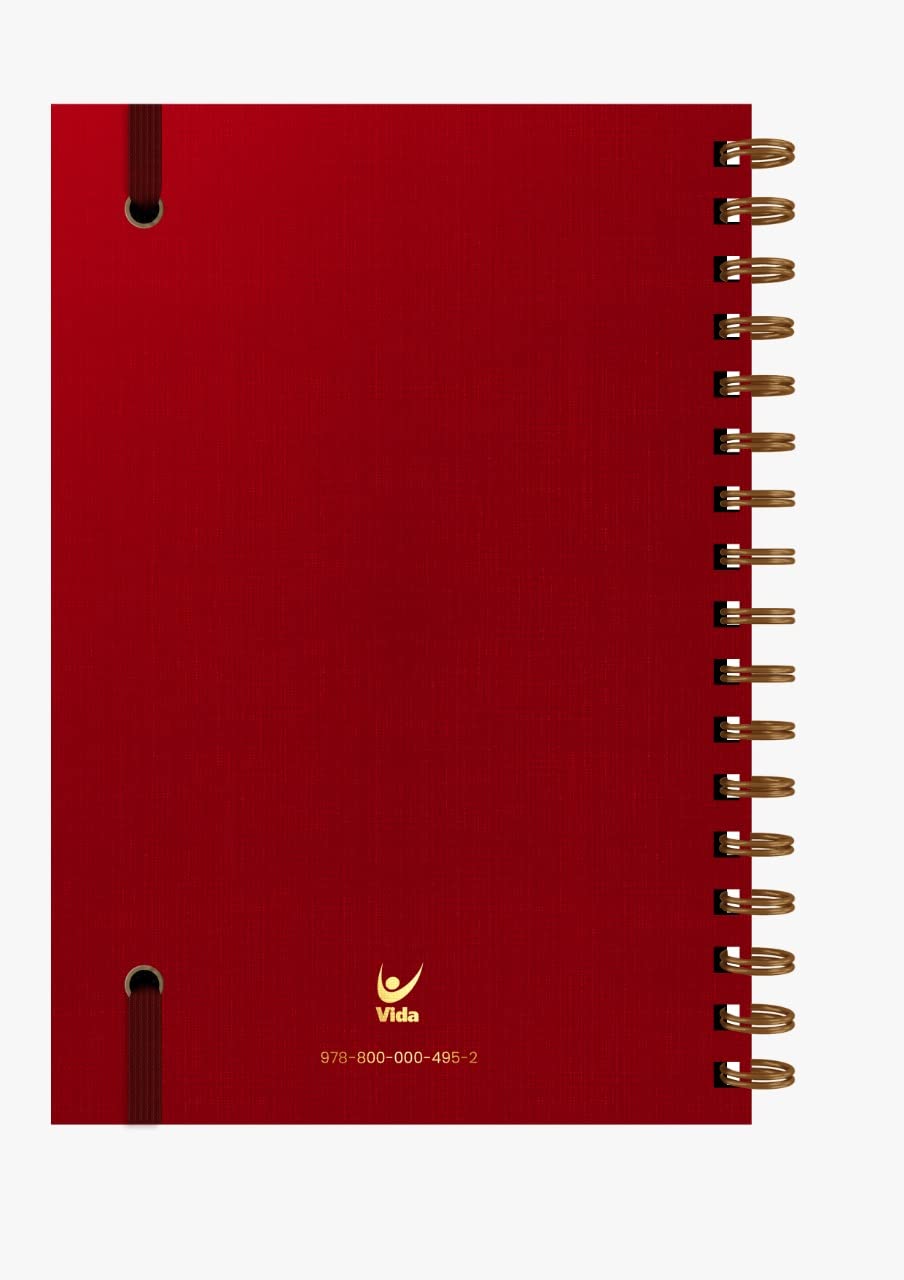 Planner Estações | Viviane Martinello - Em Portugues do Brasil - Viver Com Qualidade e Planejamento (Vermelho - Rosso)