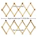 AMAPON Accordion Style Expandable Wall Wooden Coat Rack 13 Hooks (Pegs) Hang Hats Jackets Coffee Mug Purses Necklaces Towels Cap Leash Scarves Data Line Kitchenware