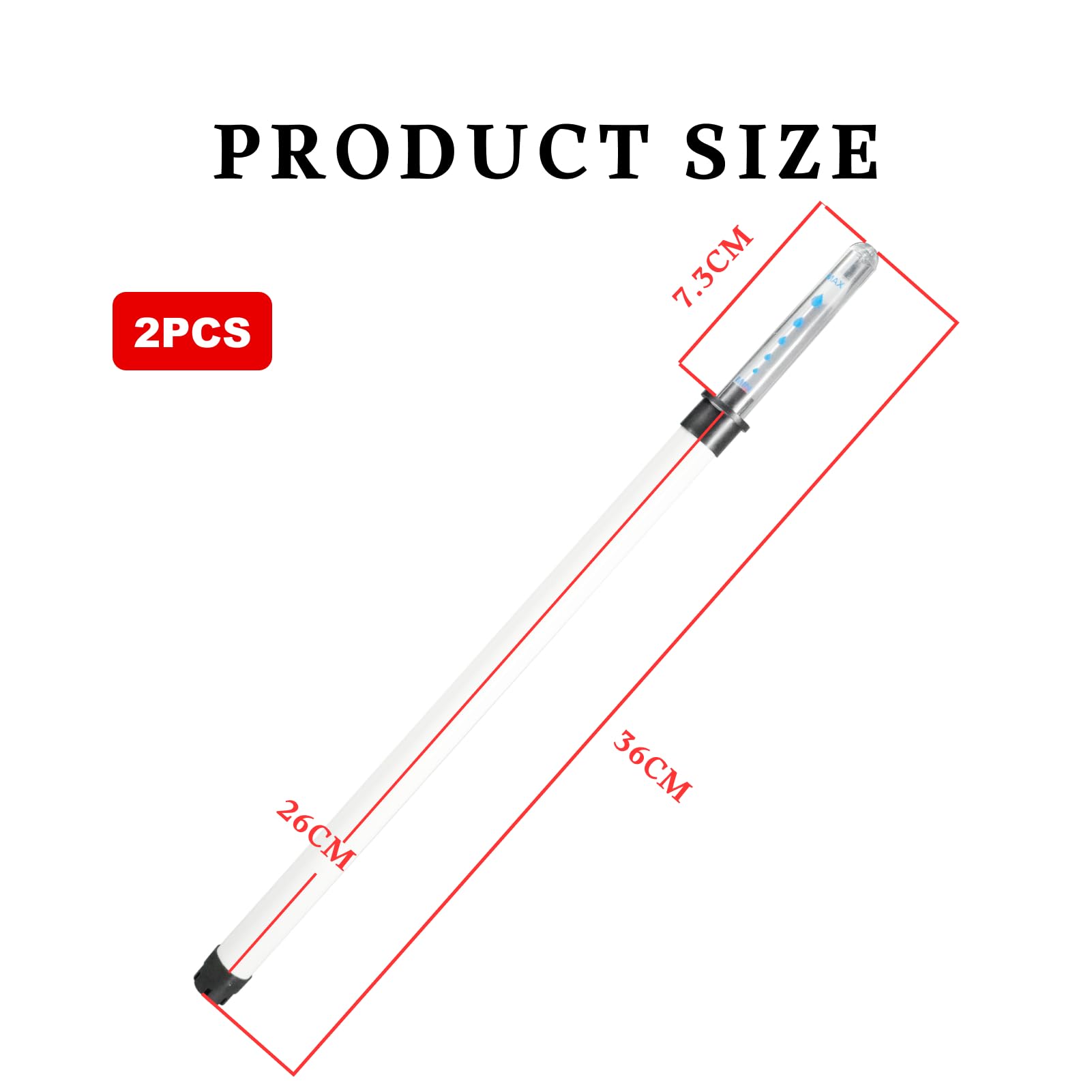 Indicador De Gota De Agua Plantas 36cm para Jardín Interior Y Exterior Indicador De Nivel De Agua Hidropónico Fácil De Leer Compatible con Macetas Y Sistemas De Riego