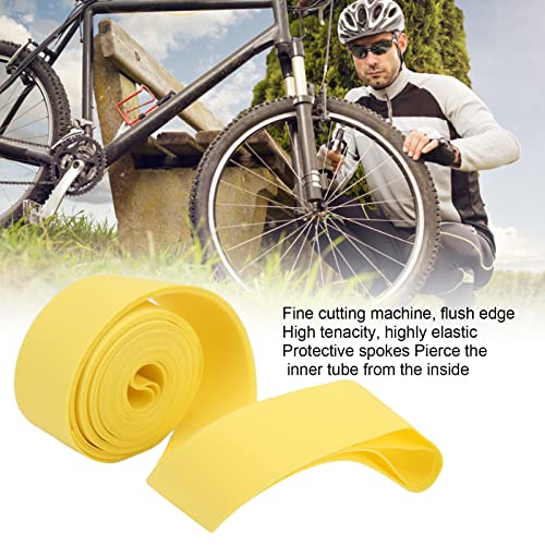 BORDSTRACT Bicycle Rim Strip, 29\" x 20mm Bike Rim Tape, 2Pcs Durable PVC Bicycle Tire Liner Puncture High Pressure Temperature Resistant Bicycle Inner Tube Protector for Mountain Road Bicycle - Thumbnail 5