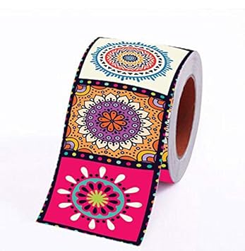 PAPER PLANE DESIGN Vinyl Wall Tile Sticker 10x500 cm, Multicolour