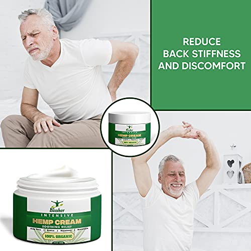 Hemp Cream | Muscle & Joints Soothing Relief Cream | Intensive Natural High Strength Formulation Hemp Extract | MSM, Arnica & Menthol | Discomfort in Feet, Knees, Back, Neck, Shoulders - Image 6