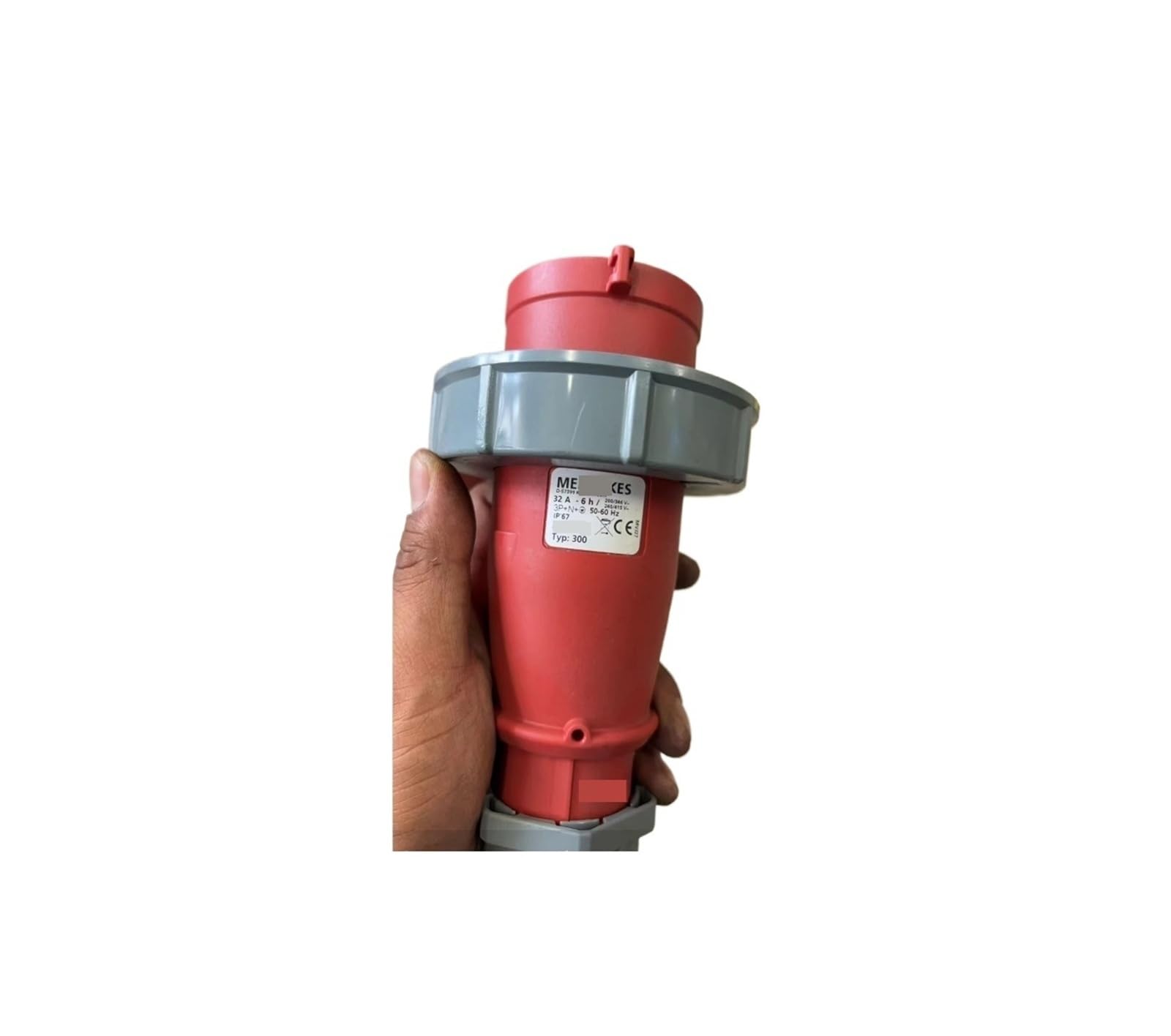 Enchufe Industrial Monofasico Conector de aviación industrial TYP300 5P 32A 400V for plantas industriales Genuino
