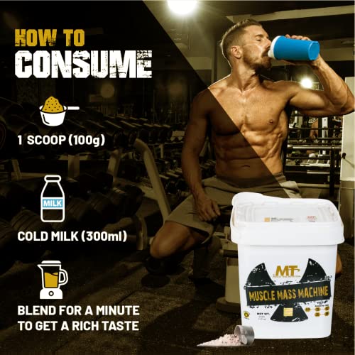 Image of Muscle Trac Nutrition's Muscle Mass Machine Real BCCA's 4.5 kg (149 Servings)10LBS 16.6G Protein 5G Glutamine 100% Authentic