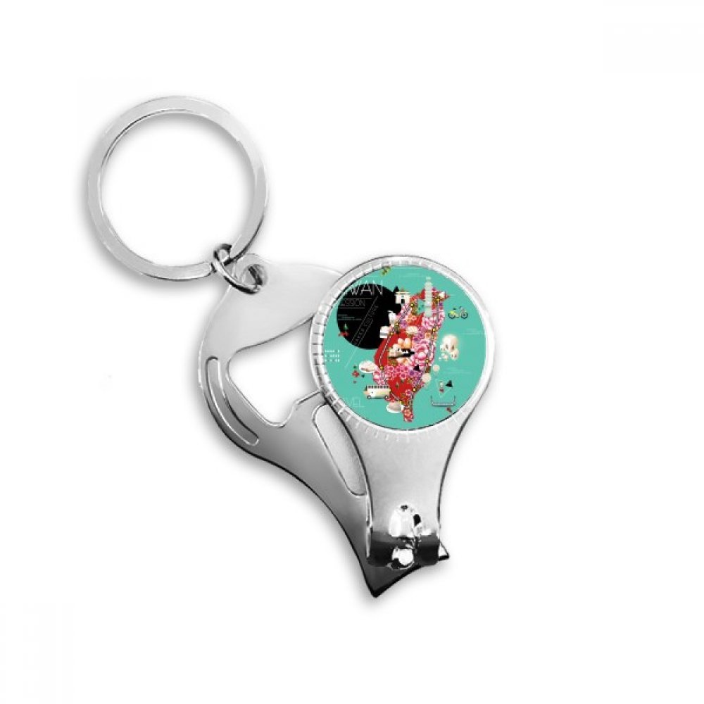 Pince à ongles Taiwan avec porte-clé pour vos retouches manucure en voyage