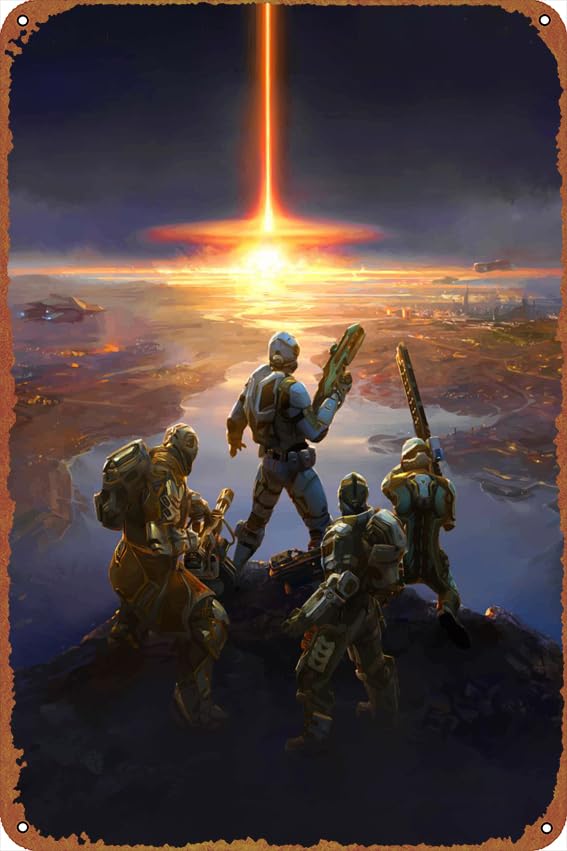Eve Online Game Titanfall Game Poster - Creative Tin Sign for Home, Garden, Bar, Restaurant, Coffee Shop, Office, Store, Club - 8x12 inch, Perfect Coffee Decoration Gift