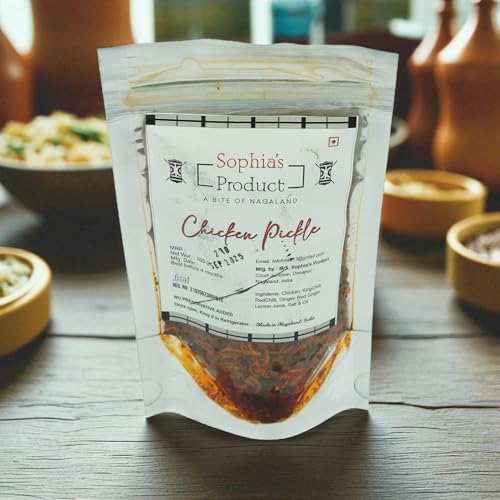 Image of Made In Nagaland | Sophia's Product | Chicken Pickle from Nagaland, No Preservatives, 100g