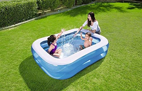 Bestway 54005 - Planschbecken 201x150x51cm Blue Rectangular Family Pool