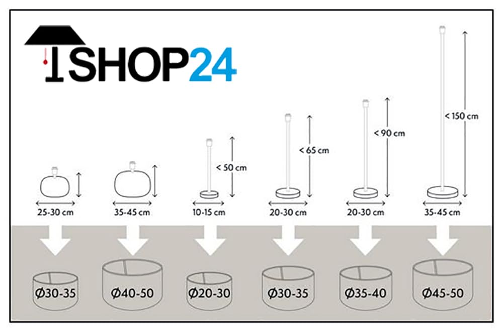 Lampenschirm Zylinder in Velours Gold für Tischleuchte Standlampe Hängelampe 35-35-30