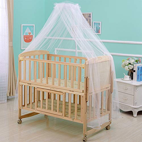 Image of LAVEN Summer Baby Crib Net Baby Room Decoration Netting, Net, Bed Canopy, Breathable Net Indoor Outdoor for Beds, Bassinets, Playpens for Baby, Kids, Girls
