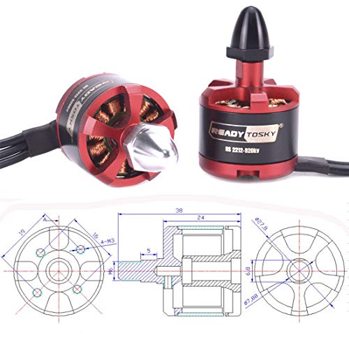 Readytosky 2212 920KV Brushless Motors CW CCW for F330 X525 F450 S500 F550 S550 DJI Phantom Quadcopter(4PCS)