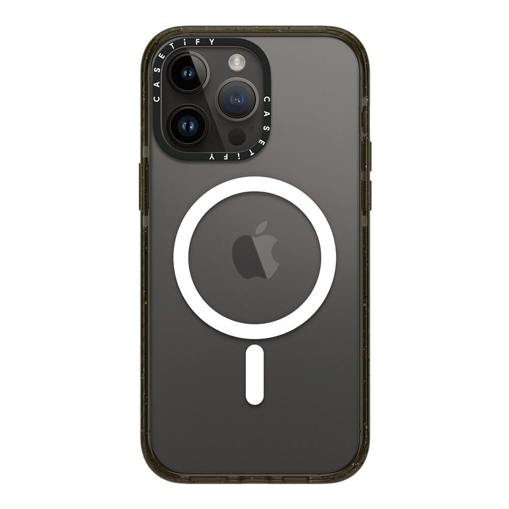CASETiFY Spring Botanicals 2 - Custodia compatta per iPhone 15 Pro Max (1,2 m, protezione contro le cadute, sottile/leggera), colore: nero trasparente