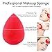 BEAKEY 5 Pcs Makeup Sponge Set, Foundation Blending Beauty Sponge, Flawless for Liquid, Cream, and Powder, Multi-colored Makeup Sponges