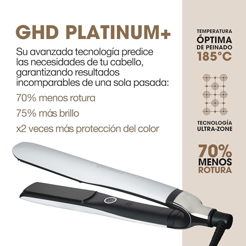 Miniatura 3 de ghd Platinum+ - Plancha de Pelo Profesional Inteligente, Cabello Más Fuerte