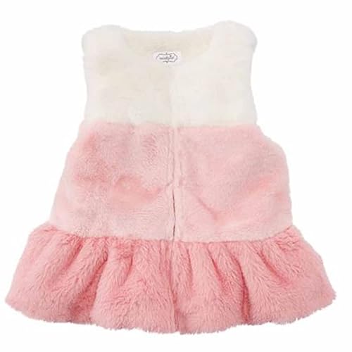Mud Pie White And Pink Fur Vest #TOP12